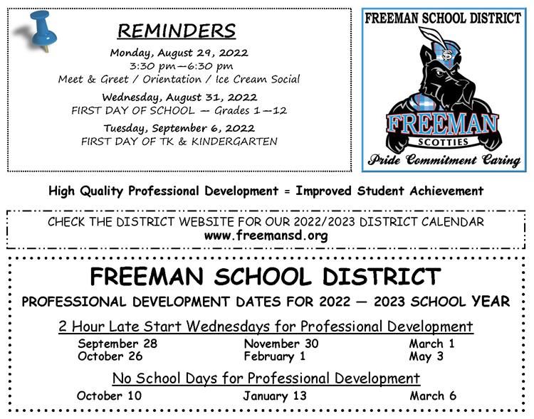 FSD Late Start Schedule